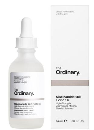 The ordinary - niacinamide 10% + zinc 1% - сыворотка с ниацинамидом и цинком