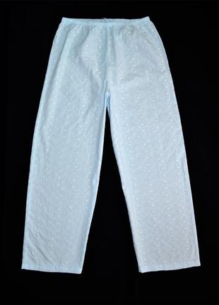 Пижамные домашние штаны m&amp;s прошва хлопок-полиэстер р.xl