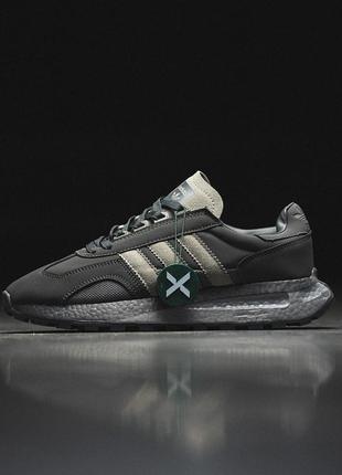Adidas retropy e5 black, кроссовки чоловічі чорні адідас, кроссовки мужские адидас чёрные