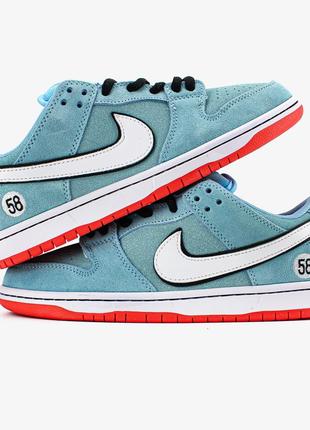 Мужские кроссовки nike sb dunk low gulf blue orange 41-44-45