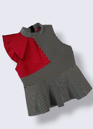 Блузка топ с баской