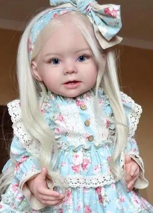 Кукла реборн девочка 50 см, реалистичная кукла, reborn + набор одежды + пустышка + бутылочка + белье