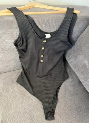Боди в рубчик h&m