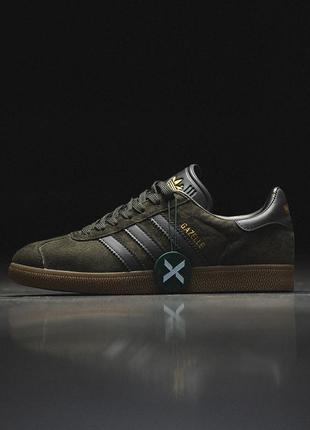 Мужские кроссовки адидас газель хаки / adidas nemeziz