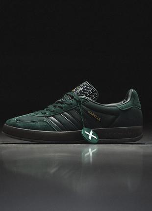 Мужские кроссовки адидас газель зелёные / adidas gazelle