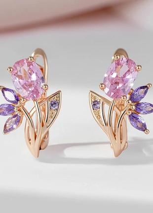 Серьги ( медицинское золото с пробой 585)