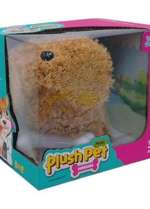 Іграшка для дітей розвивальна інтерактивна інтерактивна собачка "plush pet" (коричнева)