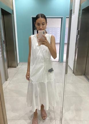 Белое платье cos
