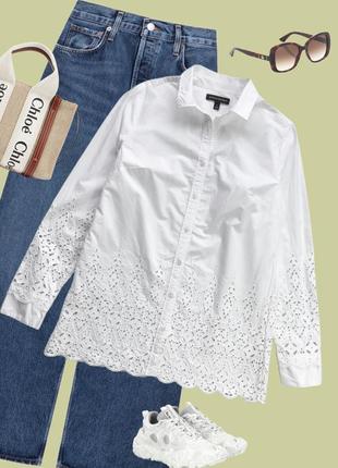 Брендова сорочка з прошвою від banana