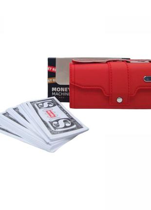 Іграшка інтерактивна для розвитку гаманець-грошолом "money machine" червоний