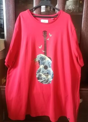 Красная брендовая мужская футболка joe brouns 3xl, р. 56-58