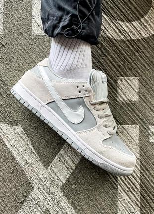 Мужские кроссовки nike sb dunk low summit white wolf 41-43-44