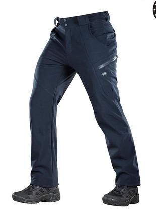 M-tac брюки тактические soft shell winter dark navy blue