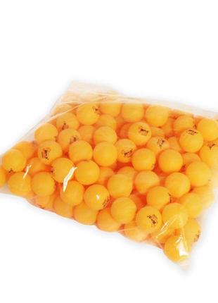 Мячи для настольного тенниса, 100 штук (оранжевые)
