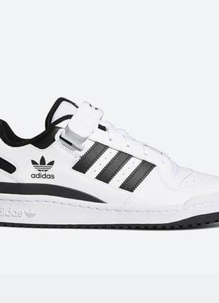 Adidas forum low white black 361 фото