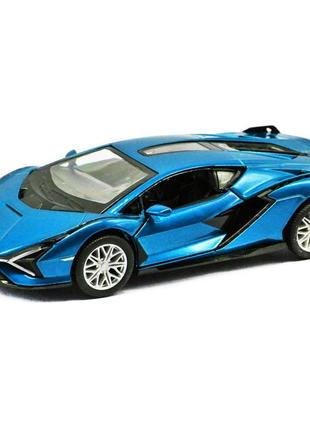 Машинка металлическая "lamborghini sian fkp 37", голубой