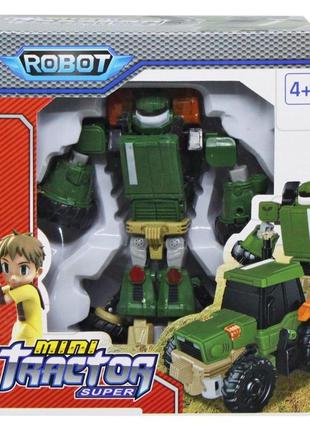 Трансформер "робот-трактор" (зеленый)
