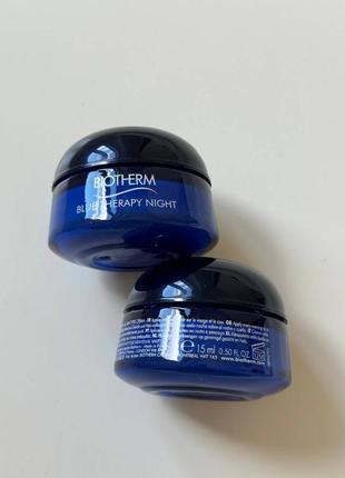 Нічний крем для обличчя biotherm blue therapy night cream мініатюра скло 15мл