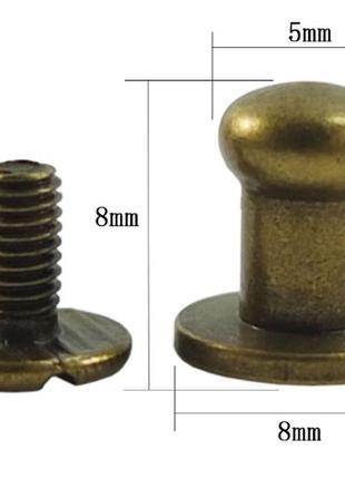 Кобурной винт 8мм. антик