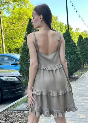 Льняной летний сарафан