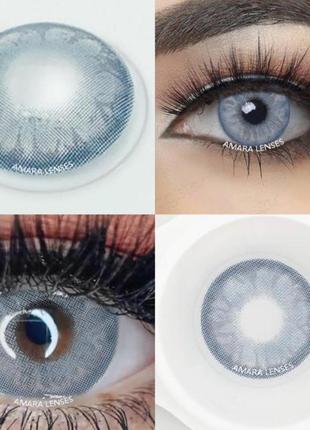 Кольорові контактні лінзи для очей.
