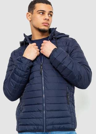 Куртка мужская демисезонная, цвет темно-синий, размер xxxl fa_008442