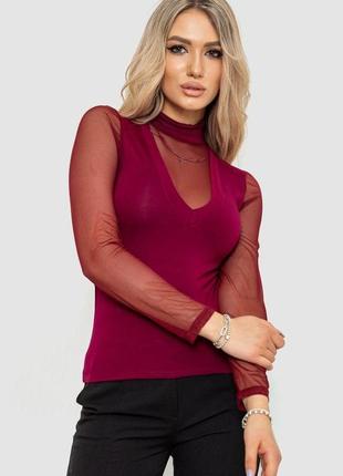 Кофта жіноча, колір бордовий, розмір s fa_009988