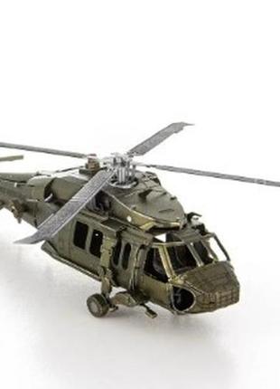 Uh-60 black hawk - металевий фарбований 3d пазл для підлітків та дорослих