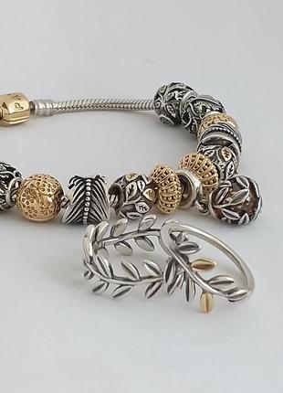 Pandora кольцо laurel wreath лавровый венок