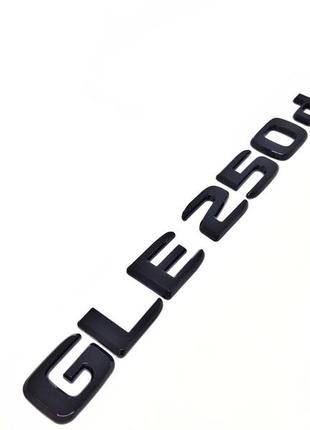 Надпись mercedes-benz gle250d эмблема черный глянец