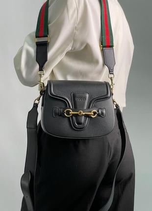 Сумка в стиле guссi lady web leather shoulder bag