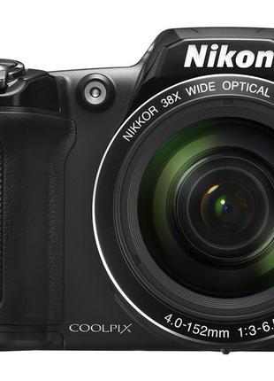 Фотоаппарат nikon coolpix l840 zoom 38x ed vr 16mp /f3-6.5 full hd гарантия 24 месяцев + 64gb sd card