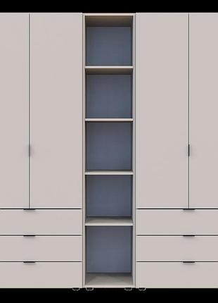 Шкаф для одежды в спальню гелар кашемир 193.2х49.5х203.4 распашной гардероб для спальни шкафы комплект