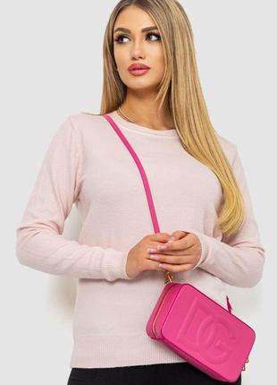 Кофта жіноча однотонна повсякденна, колір світло-рожевий, розмір s-l fa_008931