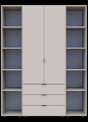 Шкаф для одежды в спальню гелар кашемир 153.9х49.5х203.4 распашной гардероб для спальни шкафы этажерки