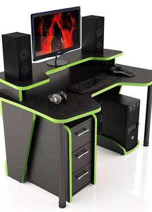 Геймерский стол серия comfort с надстроенной и ящиками gt12n