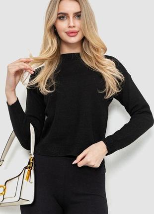 Свитер женский, цвет черный, размер s-m fa_008958
