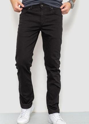 Мужские джинсы однотонные сезон демисезон цвет черный размер 32 fg_01109