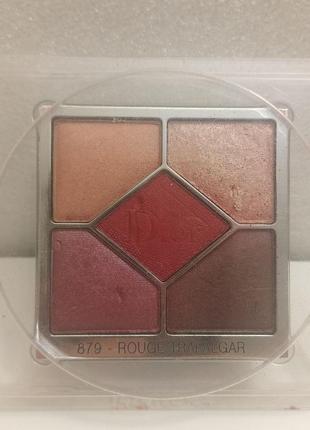 Dior diorshow 5 couleurs high-colour eyeshadow palette - 879 rouge trafalgar палетка