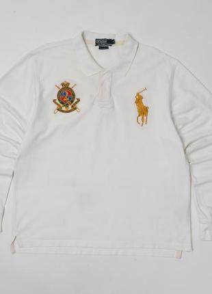 Polo by ralph lauren  vintage custom fit long sleeve polo&nbsp; мужской лонгслив пооо