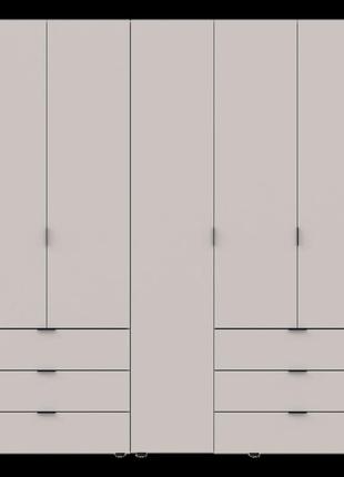 Шкаф для одежды в спальню гелар кашемир 193.7х49.5х203.4 распашной гардероб для спальни шкафы комплект