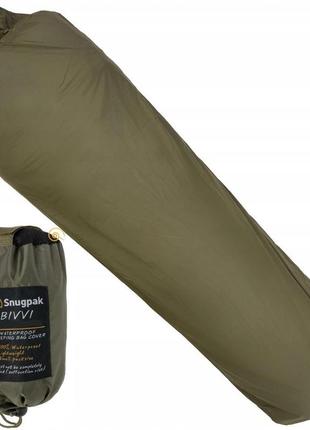 Водонепроникний чохол для спального мішка із сумкою snugpak "bivvi bag" olive