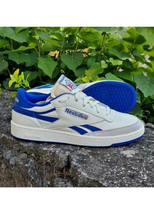 Кожаные мужские кроссовки Double reebok club c revenge vintage 45-46 размер