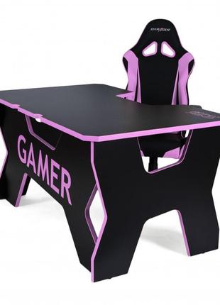 Геймерський стіл хgamer generic 2 black/lavanda