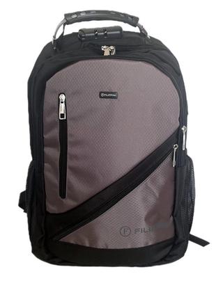 Рюкзак мужской для ноутбука filippini с usb и аудио выходом, молодежный качественный удобный мужской рюкзак
