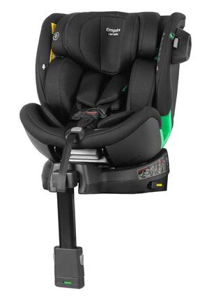 Автокрісло carrello empire crl-12805 absolute black i-size 40-150см isofix, поворот, опор.стійка /1/