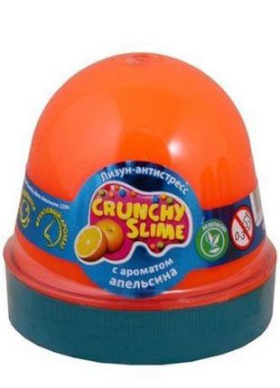 Лізун-антистрес "crunchy slime: апельсин" 120 г