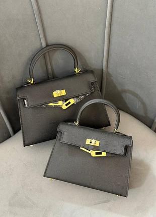 Шкіряна сумка в стилі hermes kelly