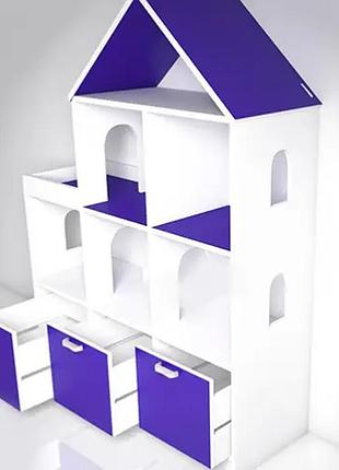 Кукольный домик для барби с ящиками ds-02