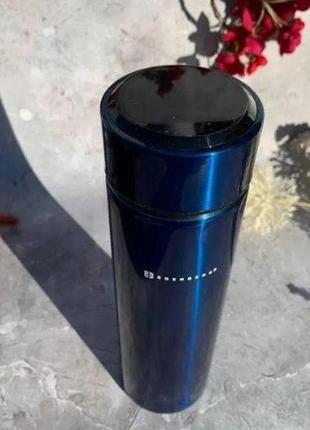 Термос с датчиком температуры из нержавейки 500мл термо чашка вакуумная для кофе и чая edenberg eb-644 синяя